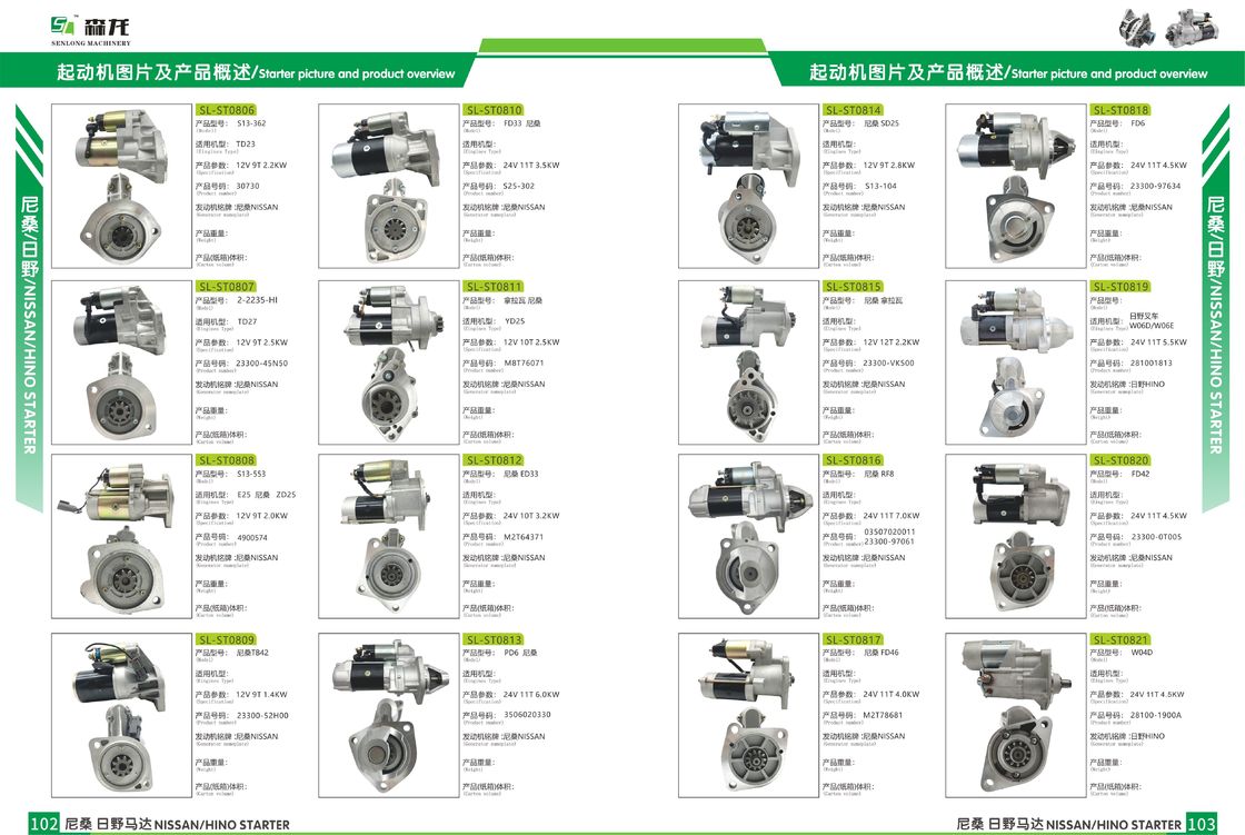 24V 11T 7.5KW Starter motor Doosan DV11 153502, 30051600057A, 30051600057B, 30051600058B, 65262017008A, for DX480
